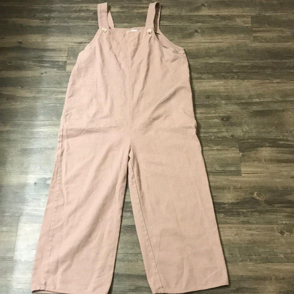 Petite!! Pink adjustable overalls